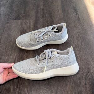 allbirds Heather Gray Knit Lace-Up Sneakers